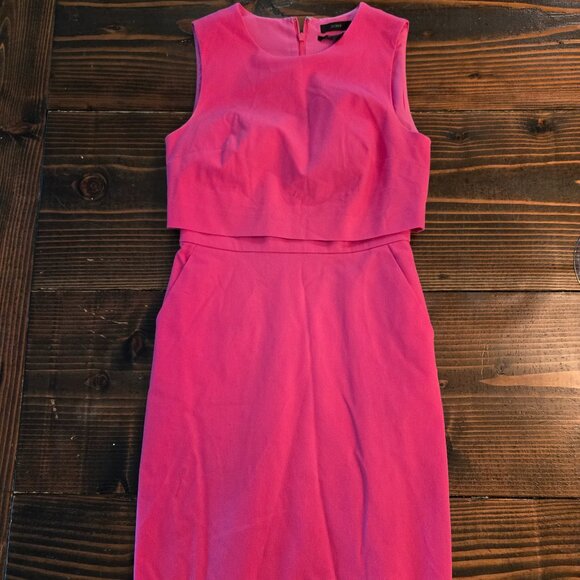 J. Crew Dresses & Skirts - JCrew 80s Style Hot Pink Dress -- Size 0